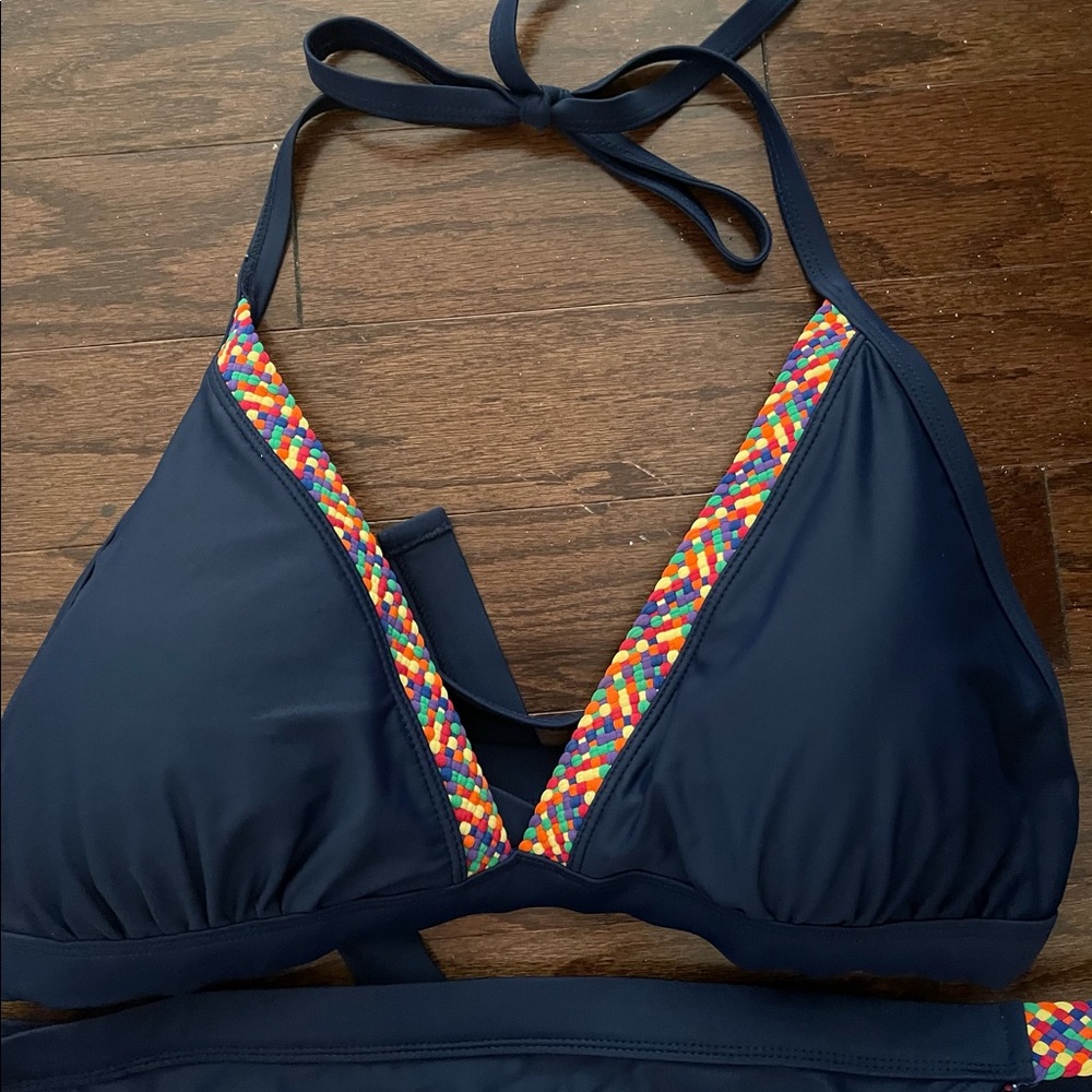 Cacique 2 Pc Navy Braided Bikini size 18 & 20